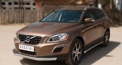 18 299 р. Одинарная защита переднего бампера диаметром 63 мм SLITKOFF Volvo XC60  дорестайлинг (2008-2013)  с доставкой в г. Таганрог. Увеличить фотографию 4