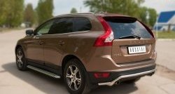 16 899 р. Защита заднего бампера из фигурной трубы диаметром 42 мм SLITKOFF Volvo XC60  дорестайлинг (2008-2013)  с доставкой в г. Таганрог. Увеличить фотографию 4