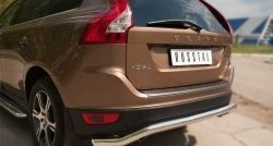 17 749 р. Защита заднего бампера (Ø63 мм волна, нержавейка) SLITKOFF Volvo XC60  дорестайлинг (2008-2013)  с доставкой в г. Таганрог. Увеличить фотографию 6