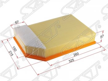 449 р. Фильтр воздушный двигателя SAT  Volvo XC90  C (2002-2014) дорестайлинг, 1-ый рестайлинг, 2-ой рестайлинг  с доставкой в г. Таганрог. Увеличить фотографию 1